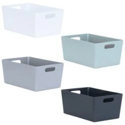 Soho Storage Tub 11 X 25.5 X 17cm - White -Home Discount Store 384323 soho size e box 11x25 5x17cm group