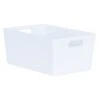 Soho Storage Tub 11 X 25.5 X 17cm - White -Home Discount Store 384323 soho size e box white 11x25 5x17cm