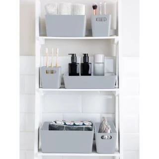 Soho Storage Tray 6 X 25.5 X 17cm - Grey 4 Soho Storage Tray 6 X 25.5 X 17cm - Grey - Image 2