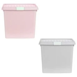 B&M Waffle Clip Box Storage Cube 14L - Dusty Pink 11 B&M Waffle Clip Box Storage Cube 14L - Dusty Pink -Home Discount Store 384965 384966 14l waffle clip box cube group 1
