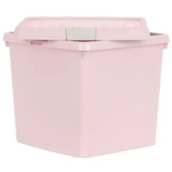 B&M Waffle Clip Box Storage Cube 14L - Dusty Pink 9 B&M Waffle Clip Box Storage Cube 14L - Dusty Pink -Home Discount Store 384965 dusky pink 14l waffle clip box cube 3