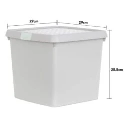 B&M Waffle Clip Box Storage Cube 14L - Grey -Home Discount Store 384966 grey 14l waffle clip box cube 3