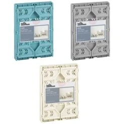 Midi Stacking Fold Flat Crate 30.6 X 20.5 X 12.6cm - Grey -Home Discount Store 384970 384974 384975 home essentials midi stacking fold flat crate main 2 2