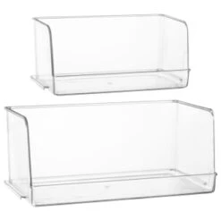 Clear Stacking Caddy - Medium -Home Discount Store 384998 385000 clear stacking caddy group