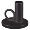 B&M Ceramic Dinner Candle Holder -Home Discount Store 387555 dinner candle holder black