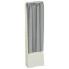 Tapered Candles 8pk - Grey 1 Tapered Candles 8pk - Grey -Home Discount Store 387716 8pk tapered candles grey