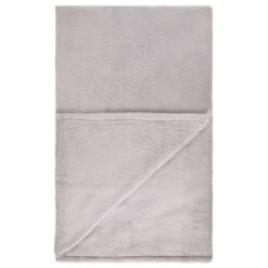 B&M Cosy At Home Silver Teddy Throw -Home Discount Store 388657 teddy throw silver 3