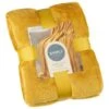 Simply Everyday Super Soft Throw - Ochre -Home Discount Store 388706 simply super soft throw ochre