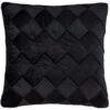B&M Rubin Black Velvet Basket Weave Cushion -Home Discount Store 388798 black rubin velvet basket weave cushion