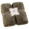 B&M Aspen Faux Fur Throw - Sage -Home Discount Store 388819 aspen faux fur throw sage 4