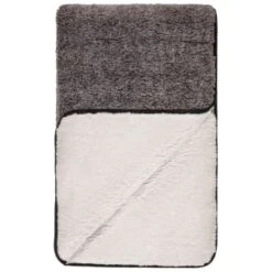 B&M Montana Two Tone Sherpa Throw - Charcoal -Home Discount Store 388866 montana two tone sherpa throw charcoal 3