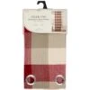 B&M Highland Woven Check Panel 54 X 86" - Red -Home Discount Store 388872 highland red check panel