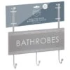 B&M Over The Door Bathroom Plaque - Bathrobes -Home Discount Store 389254 overdoor bathroom plaque 3 hook bathrobes 2