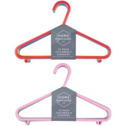 B&M Children's Hangers 10pk - Pastel -Home Discount Store 389289 home organisation co 10pk childrens hangers main