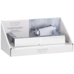 B&M Chrome Fitted Towel Ring -Home Discount Store 389953 chrome fitted towel holder 5