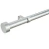 B&M Shiny Nickle Stud End Curtain Pole 120 - 220cm -Home Discount Store 390227 390228 shiny nickle stud end curtain pole