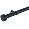 B&M Black Stud End Curtain Pole 120 - 220cm -Home Discount Store 390236 390237 black stud end pole 2