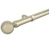 B&M Shiny Gold Orb Curtain Pole 120 - 220cm -Home Discount Store 390239 390240 shiny gold orb round pole 3 1