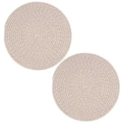 B&M Cotton Woven Placemats 2pk -Home Discount Store 390337 2pk cotton woven placemats natural 2