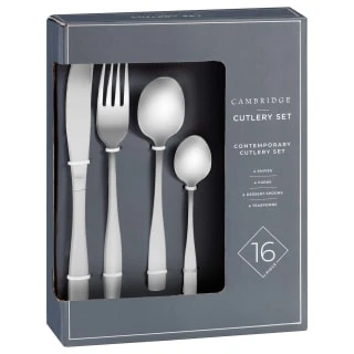 B&M Cambridge Cutlery Set 16pc 3 B&M Cambridge Cutlery Set 16pc