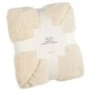 B&M Alba Waffle Sherpa Throw 2 B&M Alba Waffle Sherpa Throw -Home Discount Store 390765 alba waffle sherpa throw
