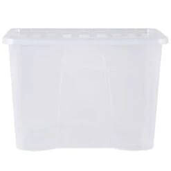 B&M Extra Large Storage Box With Lid -Home Discount Store 391380 clear 80l storgae box and lid