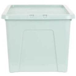 B&M Storage Box With Lid 60L - Sage 10 B&M Storage Box With Lid 60L - Sage -Home Discount Store 391388 sage 60l storage box 2