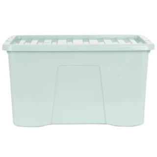 B&M Storage Box With Lid 60L - Sage 5 B&M Storage Box With Lid 60L - Sage - Image 3