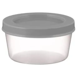 Simply Everyday Stackable Storage Pots 4pk - Grey -Home Discount Store 392247 4pk stackable storage pots grey 2