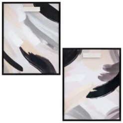 Assorted Abstract Framed Canvas -Home Discount Store 392634 abstract framed canvas