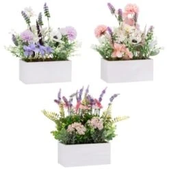Bloom Floral Window Box - Purple 7 Bloom Floral Window Box - Purple -Home Discount Store 392832 floral window box group