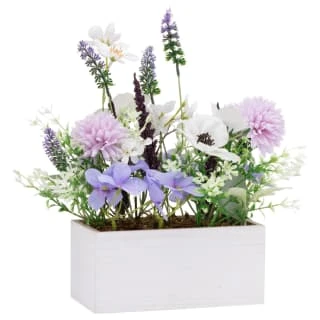 Bloom Floral Window Box - Purple 3 Bloom Floral Window Box - Purple
