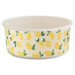 B&M Round Tubs 2pk - Lemons -Home Discount Store 392928 2pk reuse and repurpose round tubs lemon 2