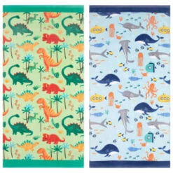 B&M Children's Beach Towel - Green Dinosaur -Home Discount Store 393915 childrens beach towel group 2