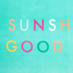 B&M Adult's Beach Towel - Sunshine & Good Times -Home Discount Store 393919 adult slogan beach towel sunshine and good times 3