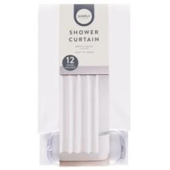 Simply Everyday Shower Curtain - White -Home Discount Store 393987 simply everyday shower curtain white 2