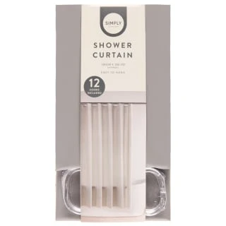 Simply Everyday Shower Curtain - Grey 4 Simply Everyday Shower Curtain - Grey - Image 2