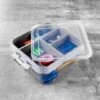 B&M Clear 2 Tier Clip Lid Organiser -Home Discount Store 394046 clear 2 teir clip lid organiser