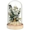 B&M Floral Decoration In Glass - Green -Home Discount Store 394343 floral decoration in glass