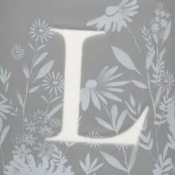 B&M Floral Alphabet Mug (Assorted) -Home Discount Store 394397 floral alphabet mug grey l 2