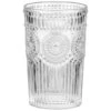 B&M Embossed Glass Tumbler -Home Discount Store 394423 embossed tumbler