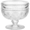 B&M Embossed Glass Dessert Bowl 1 B&M Embossed Glass Dessert Bowl -Home Discount Store 394424 glass embossed dessert bowl clear