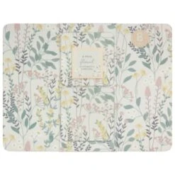 B&M Floral Placemat & Coaster Set 8pc -Home Discount Store 394455 floral placemat and coaster set 8pc