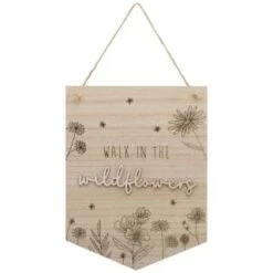 B&M Laser Cut Slogan Hanging Plaque