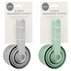 Measuring Spoons 8pk - Mint -Home Discount Store 394506 8 piece measuring spoons group