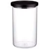 B&M Canister With Airtight Wooden Lid 750ml -Home Discount Store 394622 0 75l canister with black lid 2