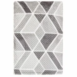 B&M Simply Geo Waffle Throw - Grey -Home Discount Store 394917 simply geo waffle throw grey 2