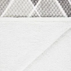 B&M Simply Geo Waffle Throw - Grey -Home Discount Store 394917 simply geo waffle throw grey 3