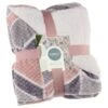 Simply Geo Blush Waffle Throw -Home Discount Store 394918 simply geo blush waffle throw