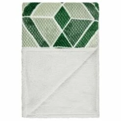 B&M Simply Geo Waffle Throw - Green -Home Discount Store 394920 simply geo waffle throw green 3